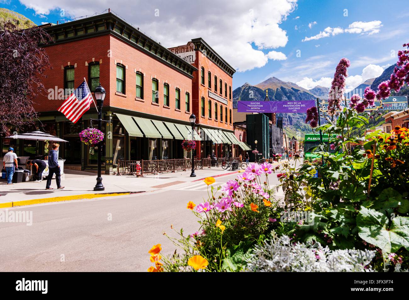 New Sheridan Hotel ; Telluride ; Colorado ; États-Unis Banque D'Images