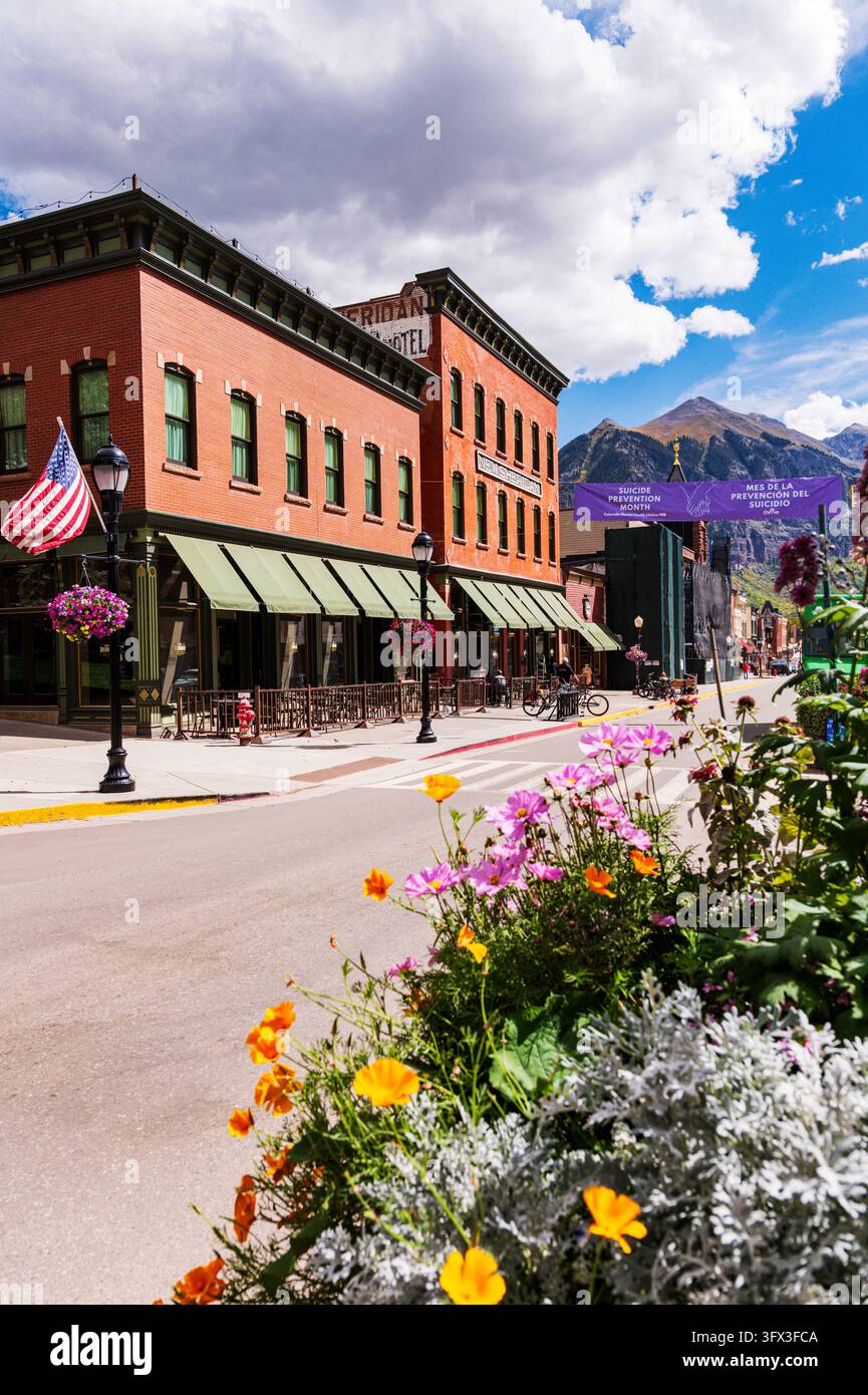 New Sheridan Hotel ; Telluride ; Colorado ; États-Unis Banque D'Images