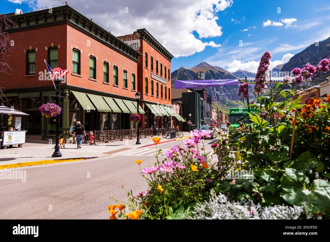 New Sheridan Hotel ; Telluride ; Colorado ; États-Unis Banque D'Images