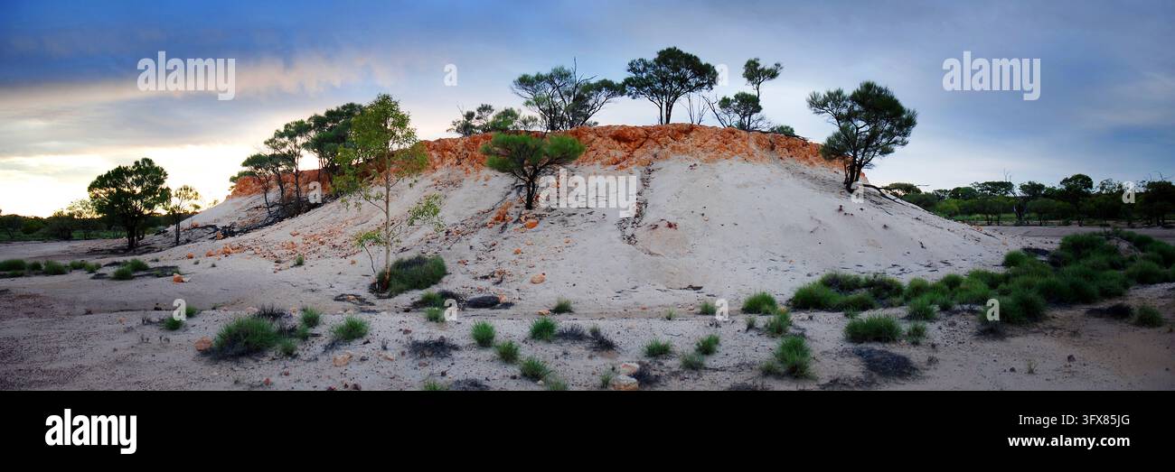 Mesa à sommet rouge, Parc national de Bladensberg, Winton, Queensland occidental Banque D'Images