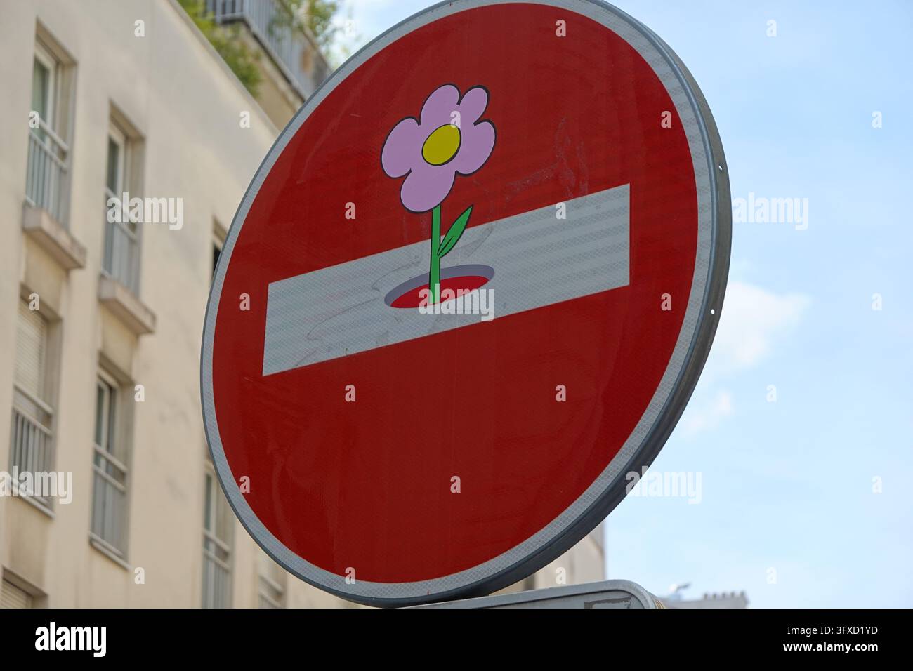 Paris, Street Art von Clet Abraham // Paris, Street Art by Clet Abraham Banque D'Images
