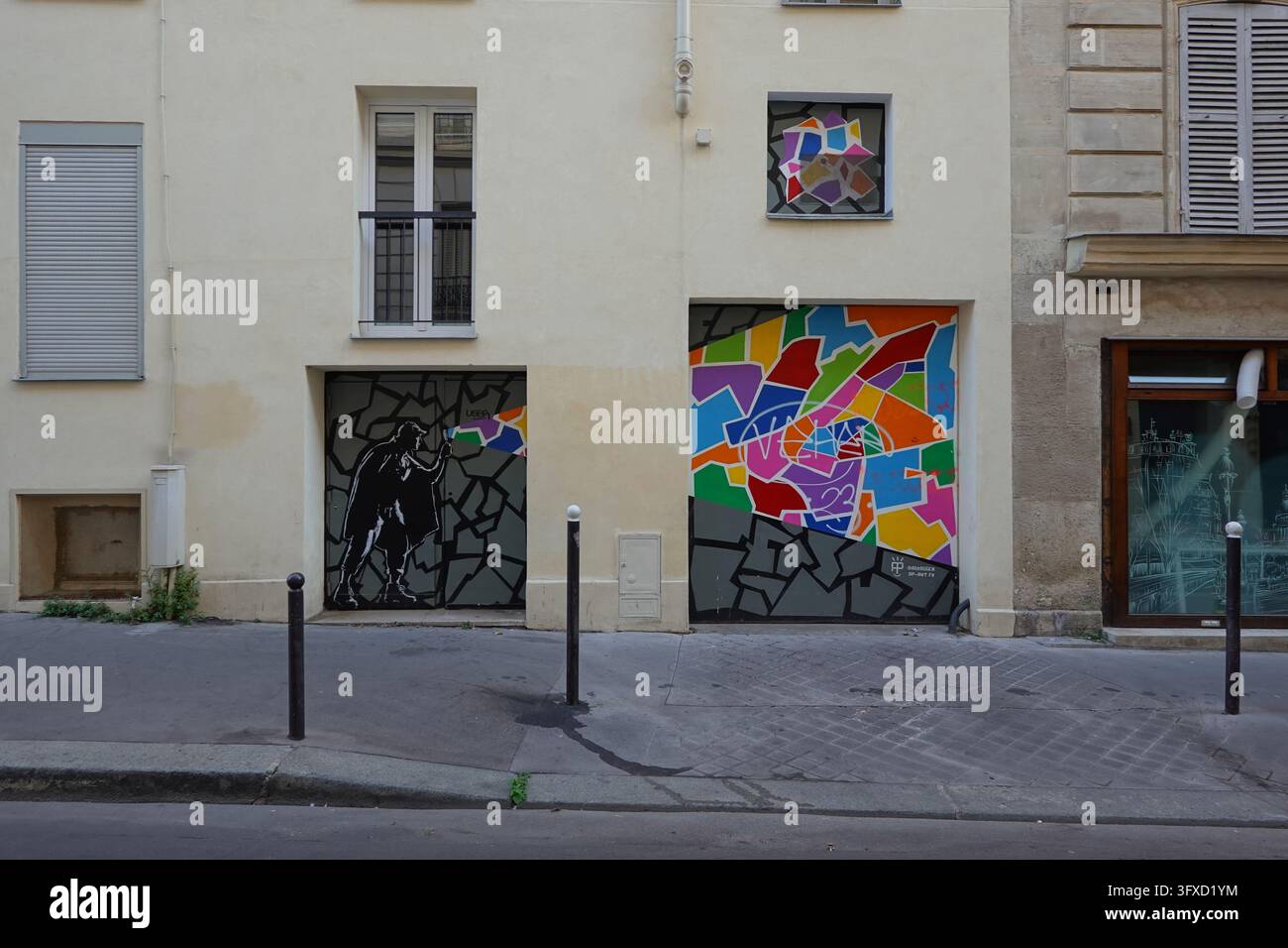 Paris, Street Art, Rue Batignolles // Paris, Street Art, Rue Batignolles Banque D'Images