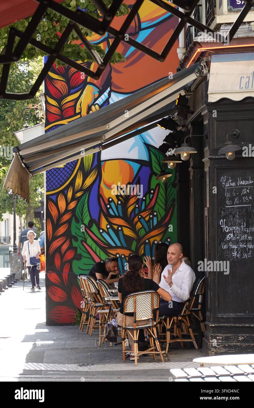 Paris, Butte aux Cailles, Street Art // Paris, Butte aux Cailles, Street Art Banque D'Images