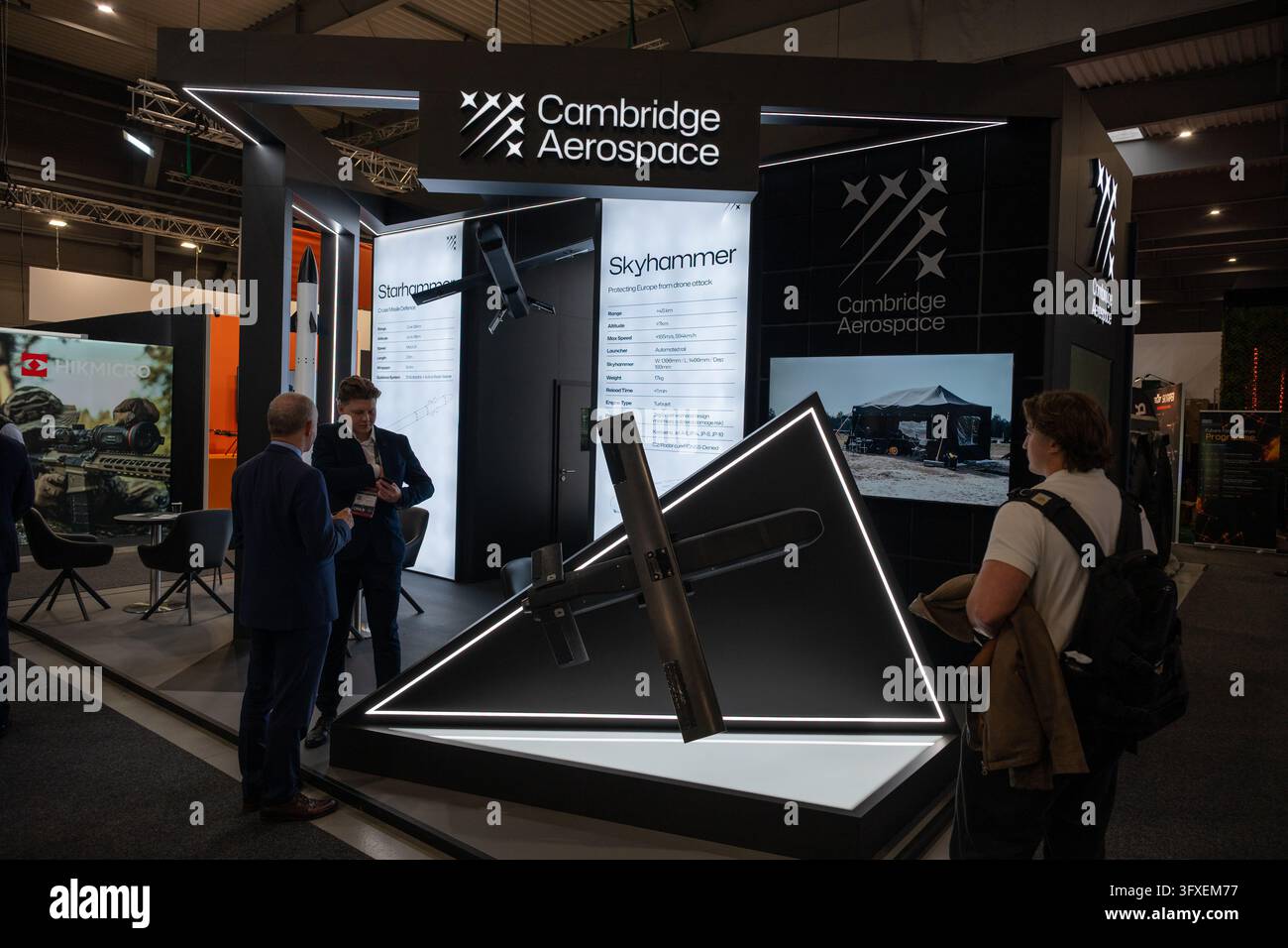 Cambridge Aerospace présente son système anti-drone Skyhammer au Future Forces Forum 2026. Prague, République tchèque, 22 octobre 2026. Banque D'Images