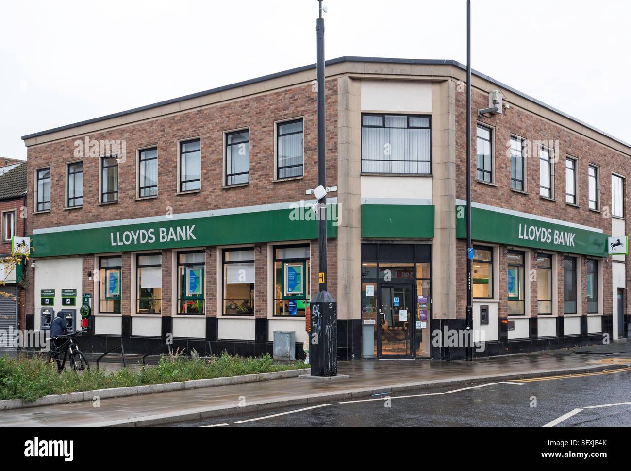 Extérieur de la banque Lloyds à North Shields, Royaume-Uni. Banque D'Images