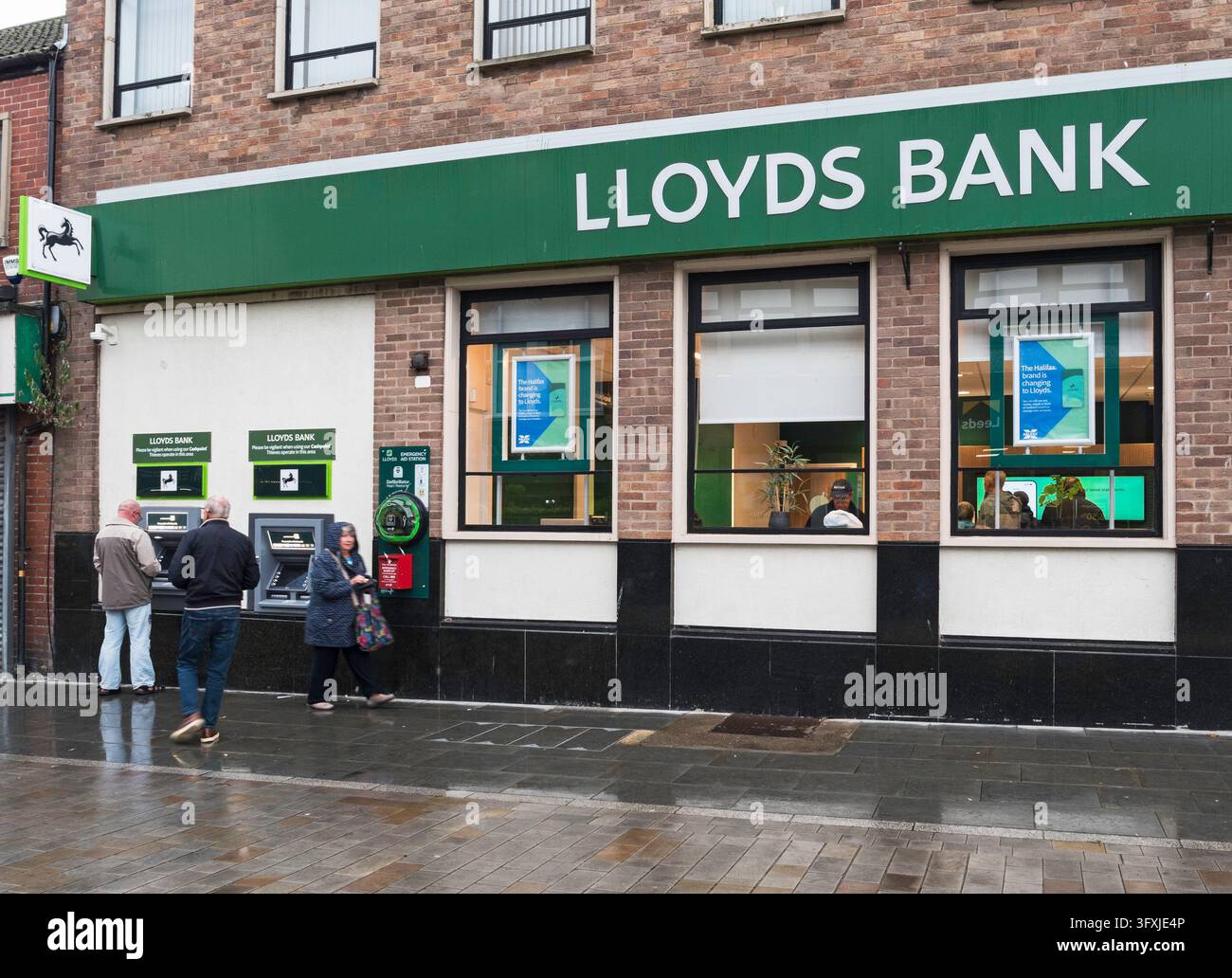 Extérieur de la succursale de Lloyds Bank à North Shields, Royaume-Uni. Banque D'Images