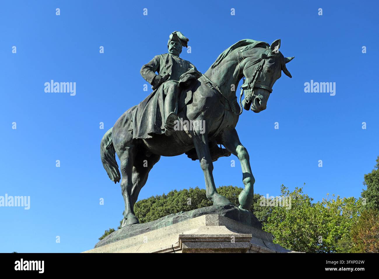 Statue du général Sir Redvers Henry Buller, VC, GCB, GCMG. St David's Hill, Exeter, Devon. Banque D'Images