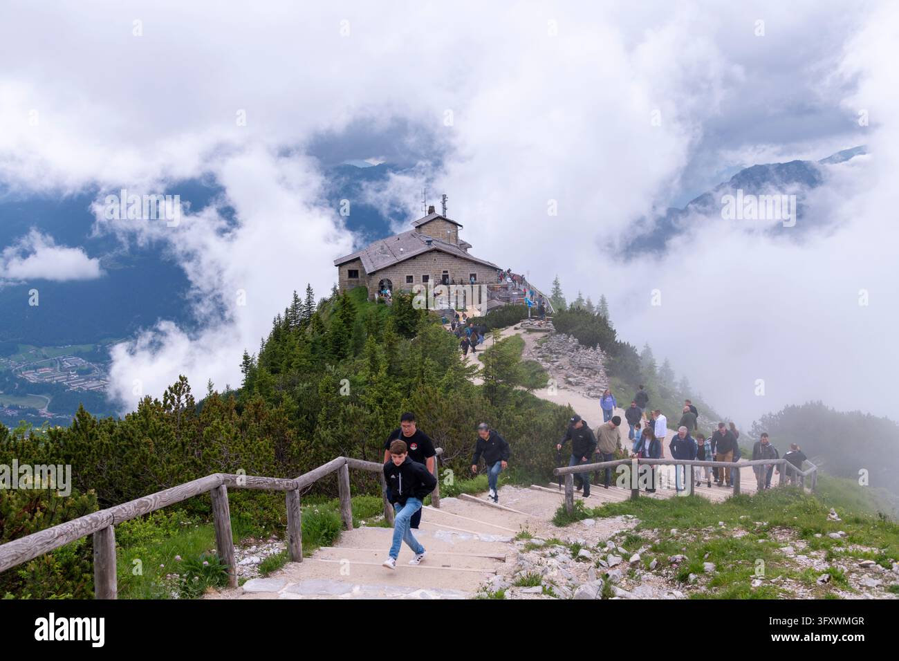 Kehlsteinhaus (Nid de l'Aigle) Banque D'Images