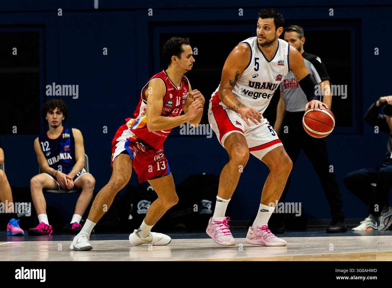 IPA90373729 - ALESSANDRO GENTILE (URANIA BASKET) lors du match Wegreenit Urania Milano contre Dole Basket Rimini, un match de la Serie A2 masculine de basket-ball italienne à Milan, Italie, le 30 octobre 2026 Banque D'Images