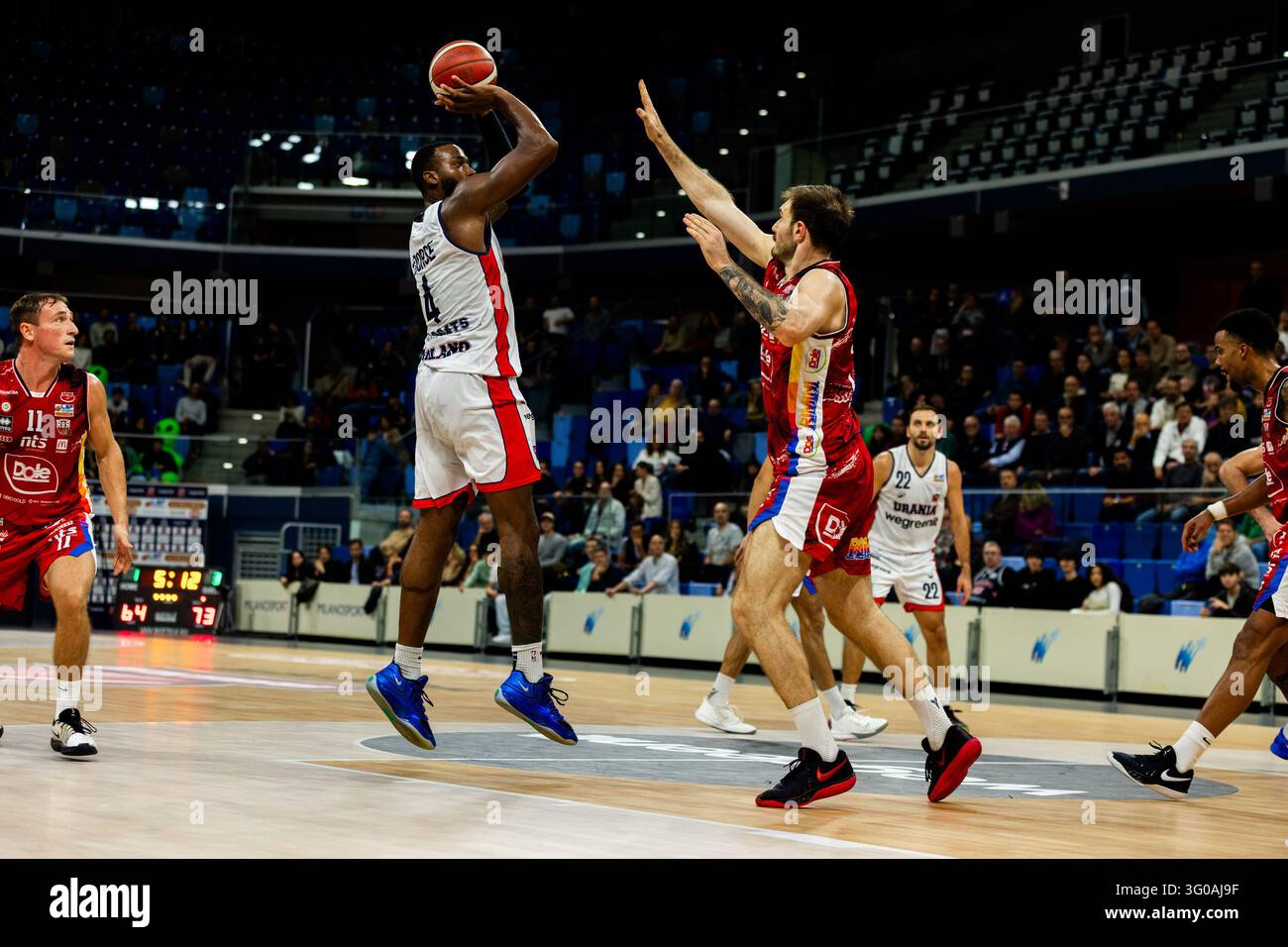 IPA90373889 - ANTHONY MORSE (URANIA MILANO) lors du match Wegreenit Urania Milano contre Dole Basket Rimini, une rencontre de basket-ball italienne de la Serie A2 masculine à Milan, Italie, le 30 octobre 2026 Banque D'Images