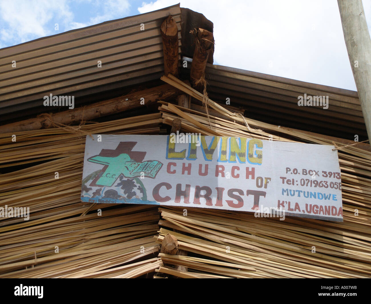 Église vivante de Christ, l'église pentecôtiste de Kampala, Ouganda banlieue Banque D'Images