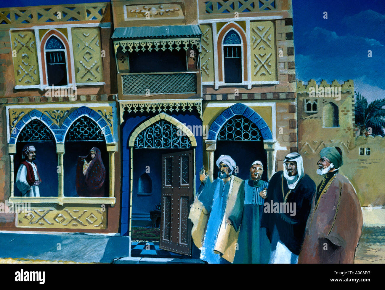 Histoires de l'Est de l'Arabe bédouin Tales Banque D'Images