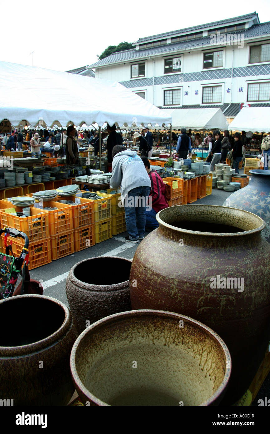 Céramique japonaise à Mashiko juste la Poterie Banque D'Images