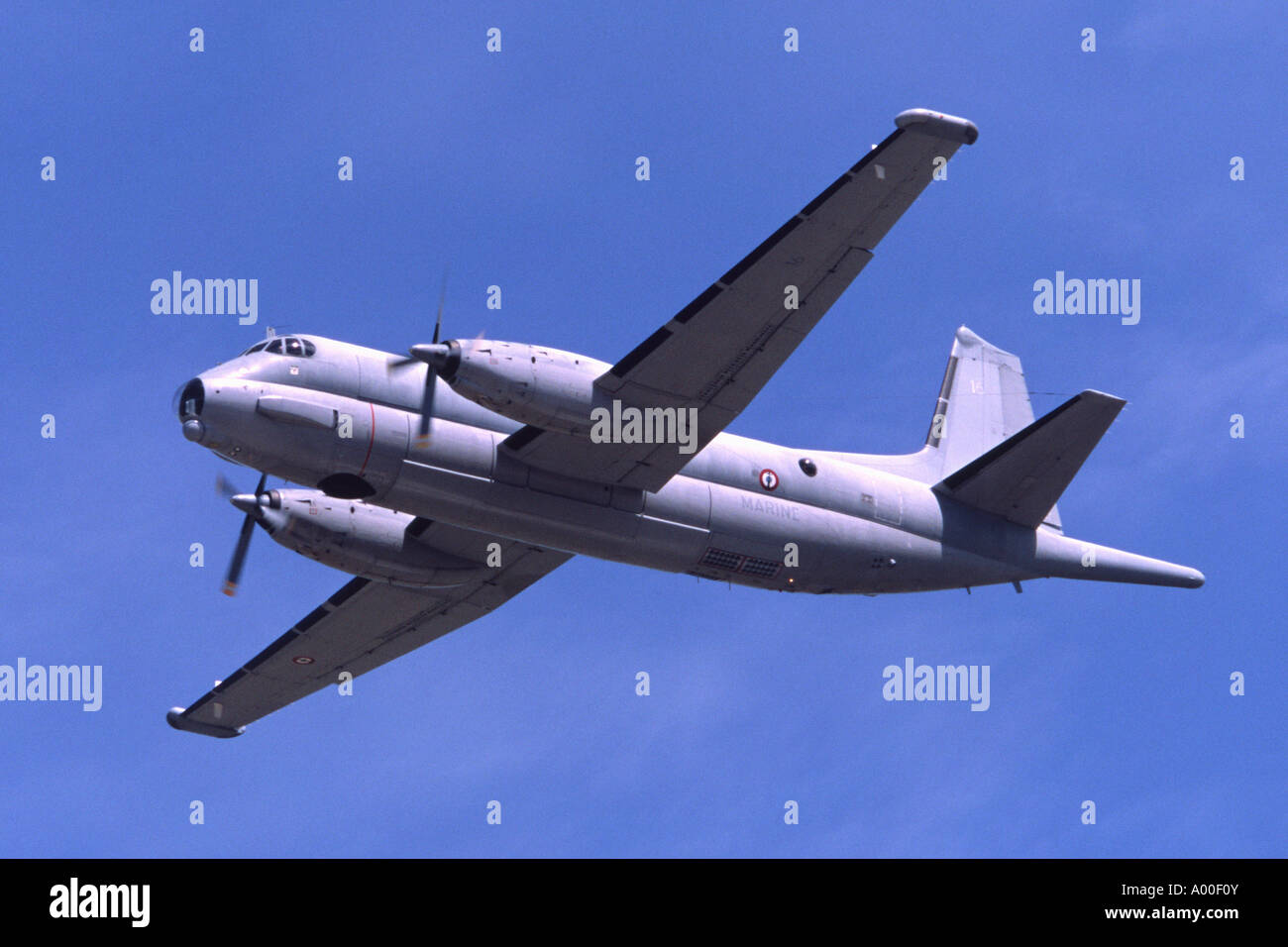 Breguet 1150 Atlantic exploités par la marine française au départ de RAF Fairford Banque D'Images