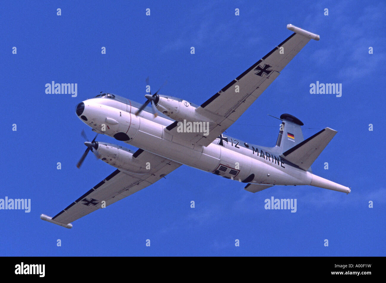 Breguet 1150 Atlantic exploités par la marine allemande au départ de RAF Fairford Banque D'Images