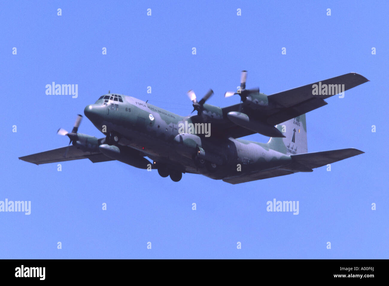 Lockheed C-130H Hercules exploités par l'Armée de l'air brésilienne, décoller de RAF Fairford Banque D'Images