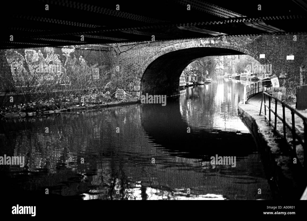 Camden Lock pont-canal London UK Banque D'Images