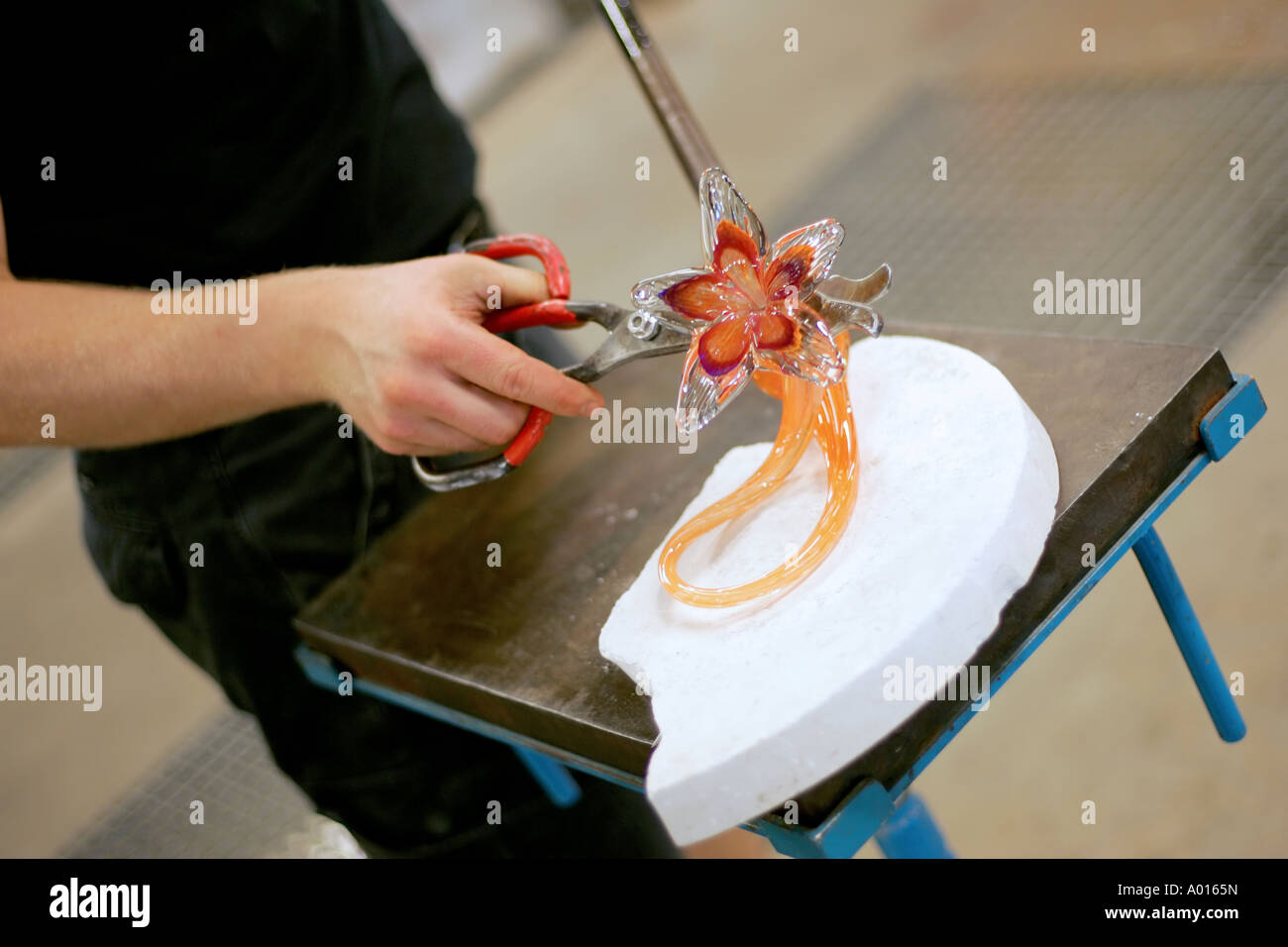 Steninge verre soufflé shop Banque D'Images