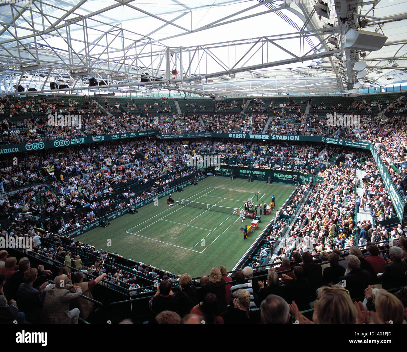 D-Halle (Westfalen), en Westphalie, Rhénanie-Palatinat, tennis, Gerry Weber Stadium, cour, cour couverte, vue intérieure Banque D'Images