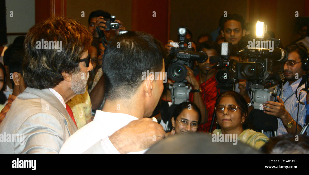 Appuyez sur Bollywood Indian cinema film conference Inde Banque D'Images