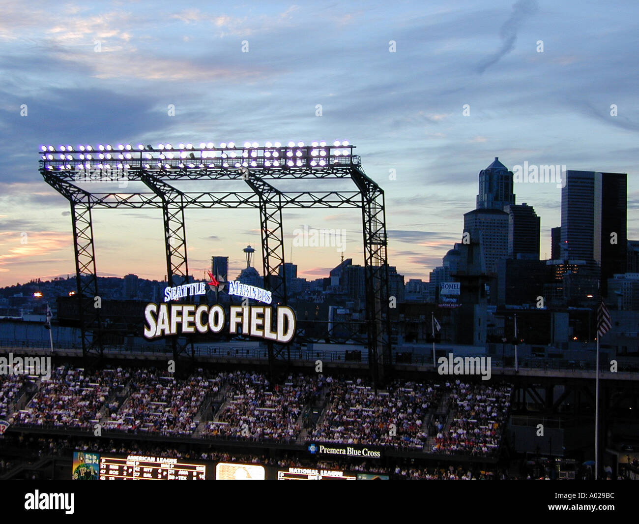 Safeco Field accueil de l'équipe de baseball des Mariners de Seattle Seattle Washington photo numérique par Doug Wilson Banque D'Images