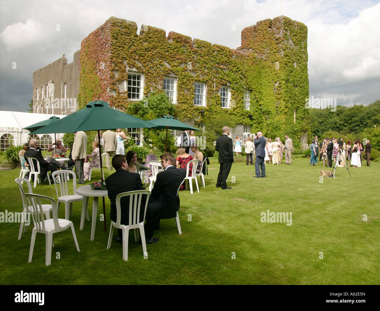 Vonmon Fonmon château, près de Cardiff dans la vallée de Glamorgan, une destination populaire pour les mariages haut de gamme Banque D'Images