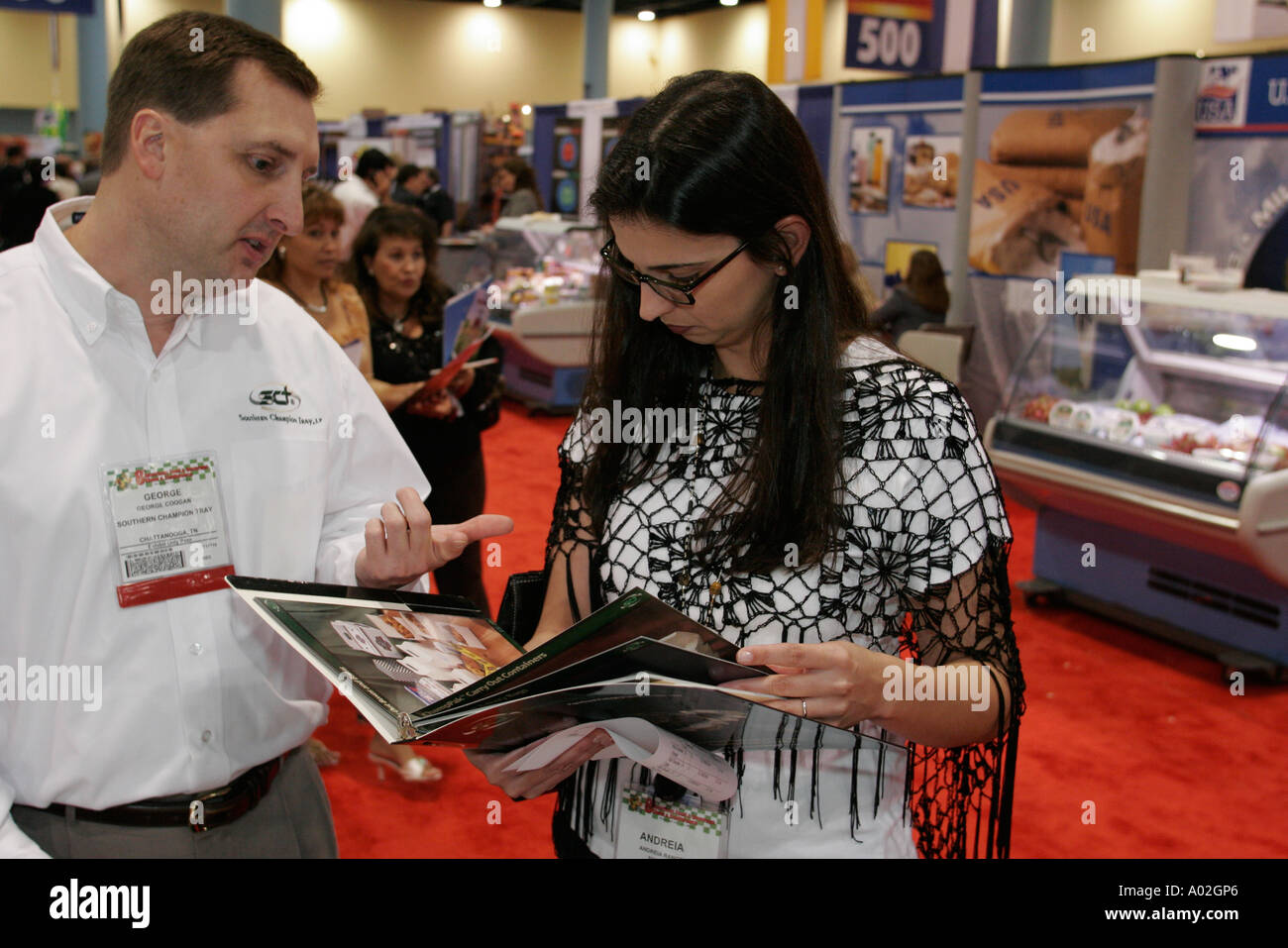 Miami Beach Florida,Convention Center,centre,Americas Food and Beverage Show,trade,product product product products display sale,import,export,product portfol Banque D'Images