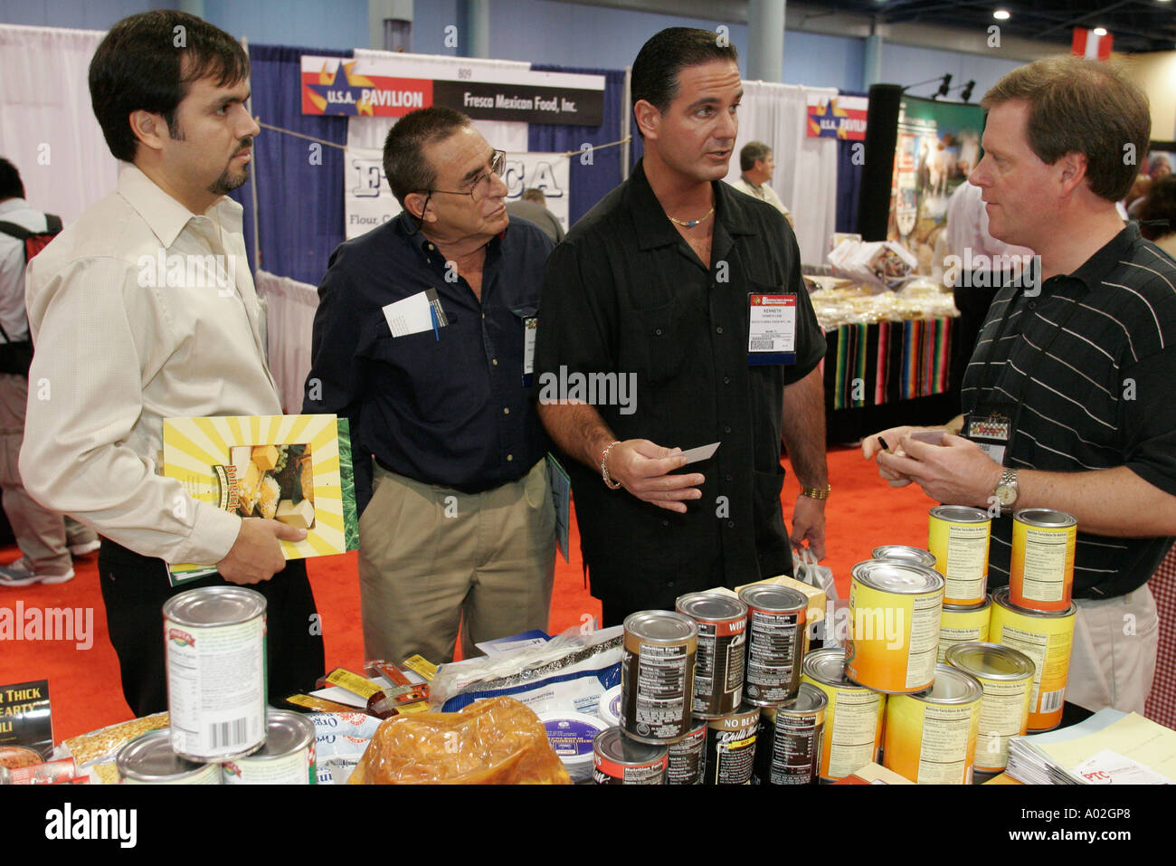 Miami Beach Florida,Convention Center,centre,Americas Food and Beverage Show,trade,product product product product display sale,import,export,acheteurs,vendeurs, Banque D'Images