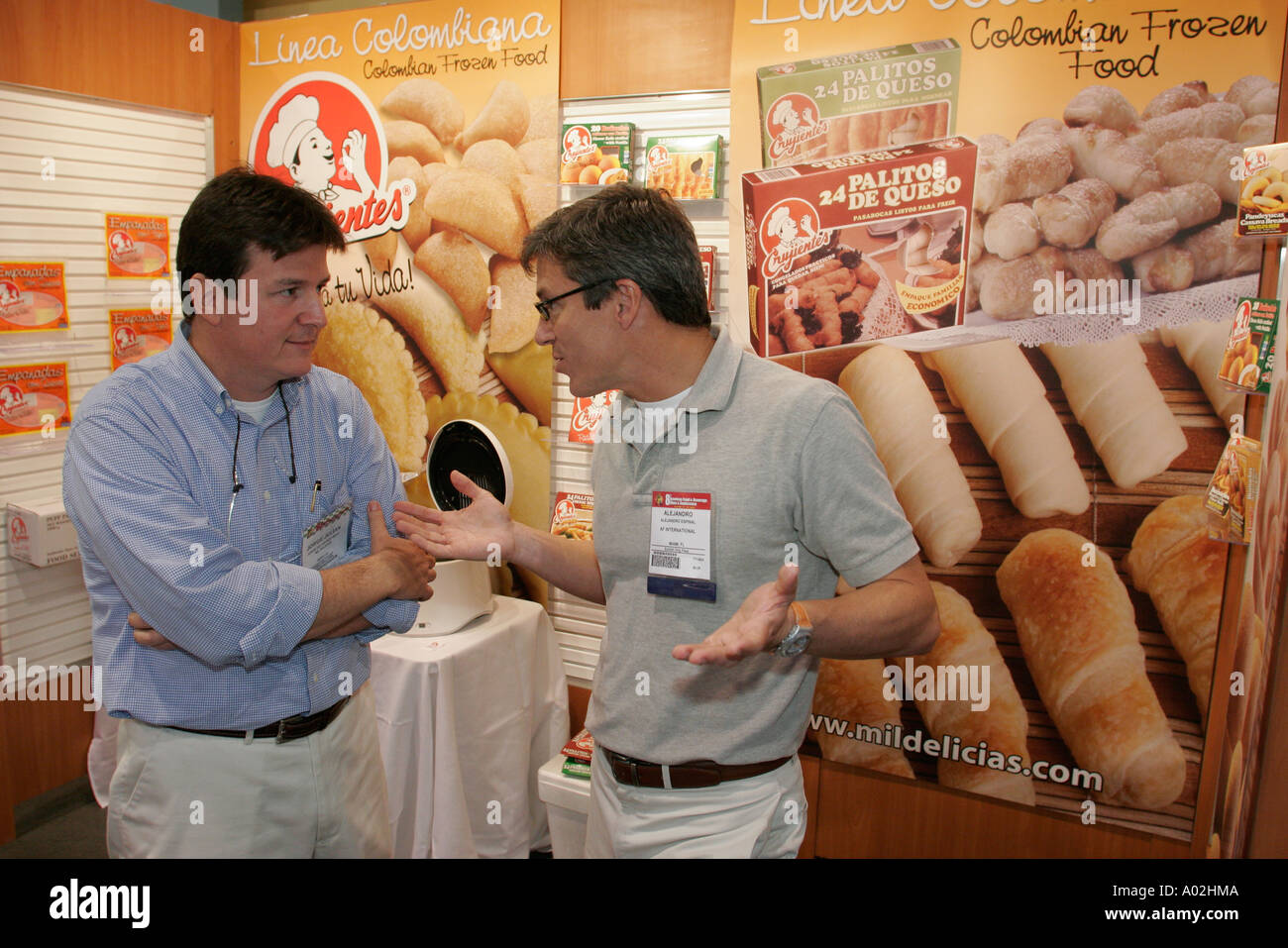 Miami Beach Florida,Convention Center,centre,Americas Food and Beverage Show,trade,product product product product display sale,import,export,colombienne expor Banque D'Images