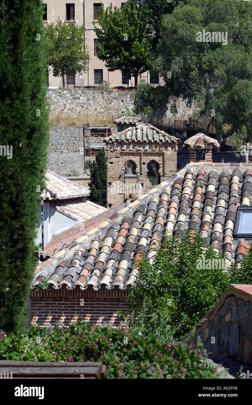 Espagne Toledo Castille la Manche Vue du toit Banque D'Images