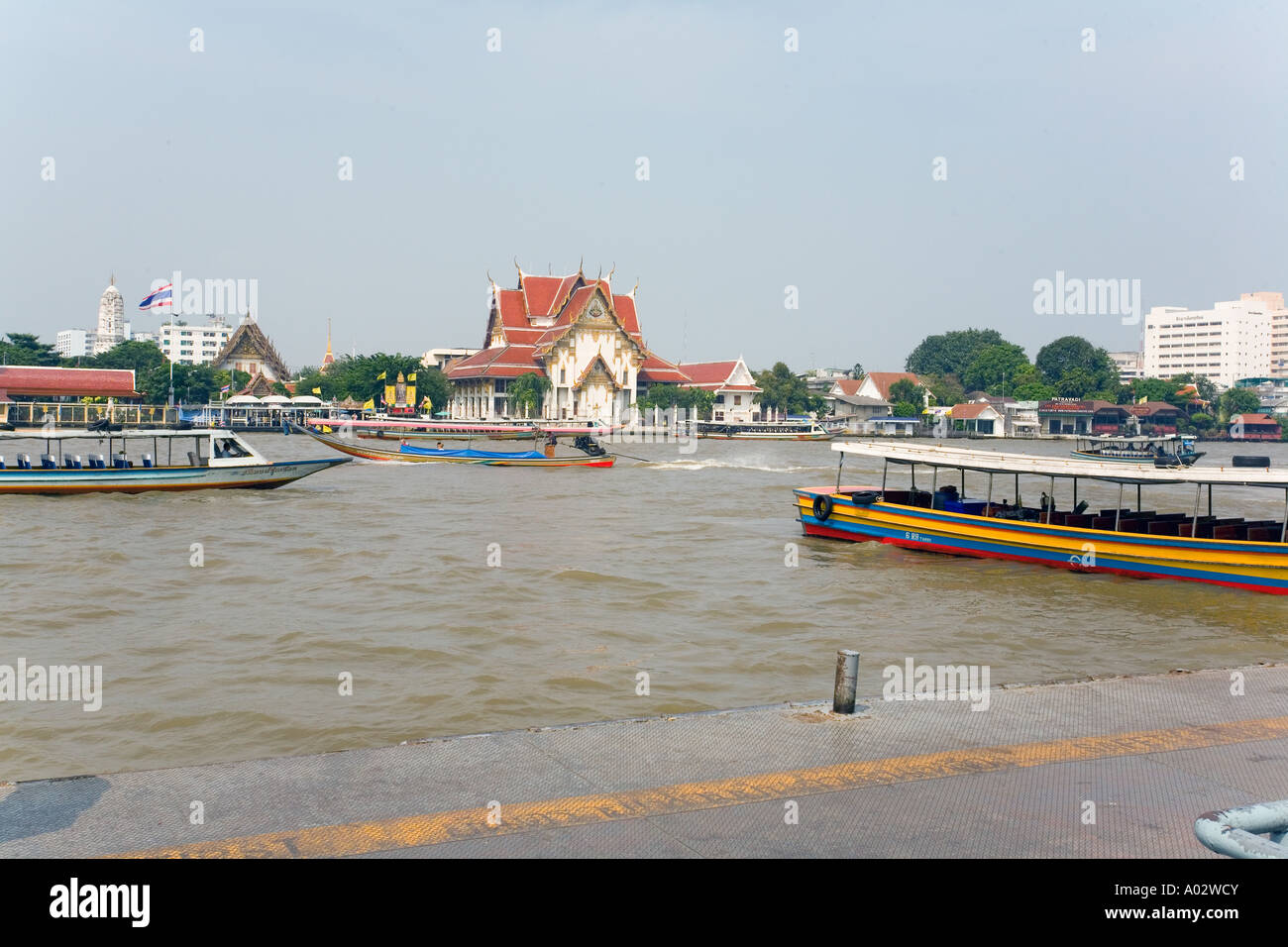 Grand Palace Pier Bangkok en Thaïlande. Banque D'Images