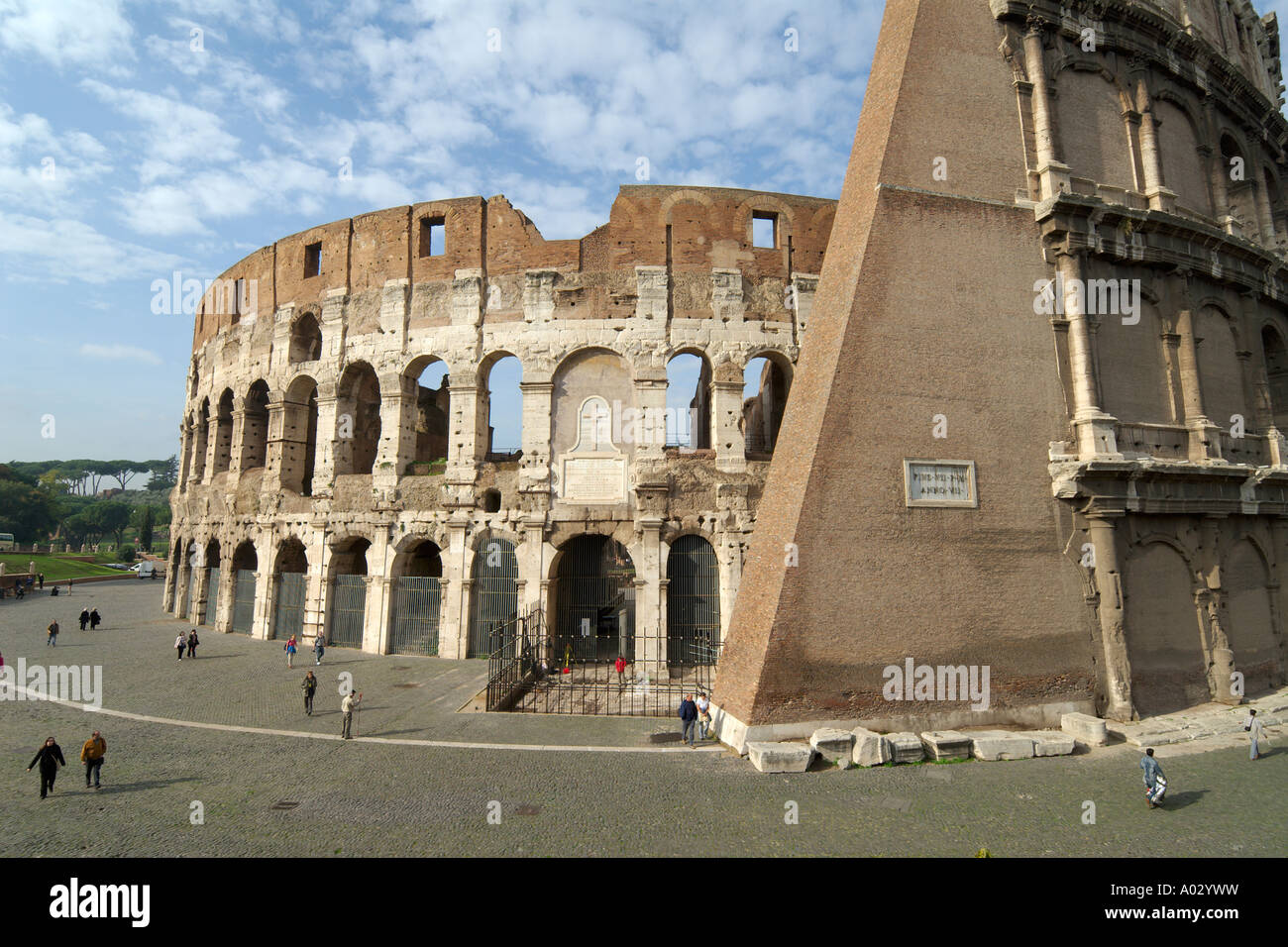 Italie Rome Le Colisée Banque D'Images