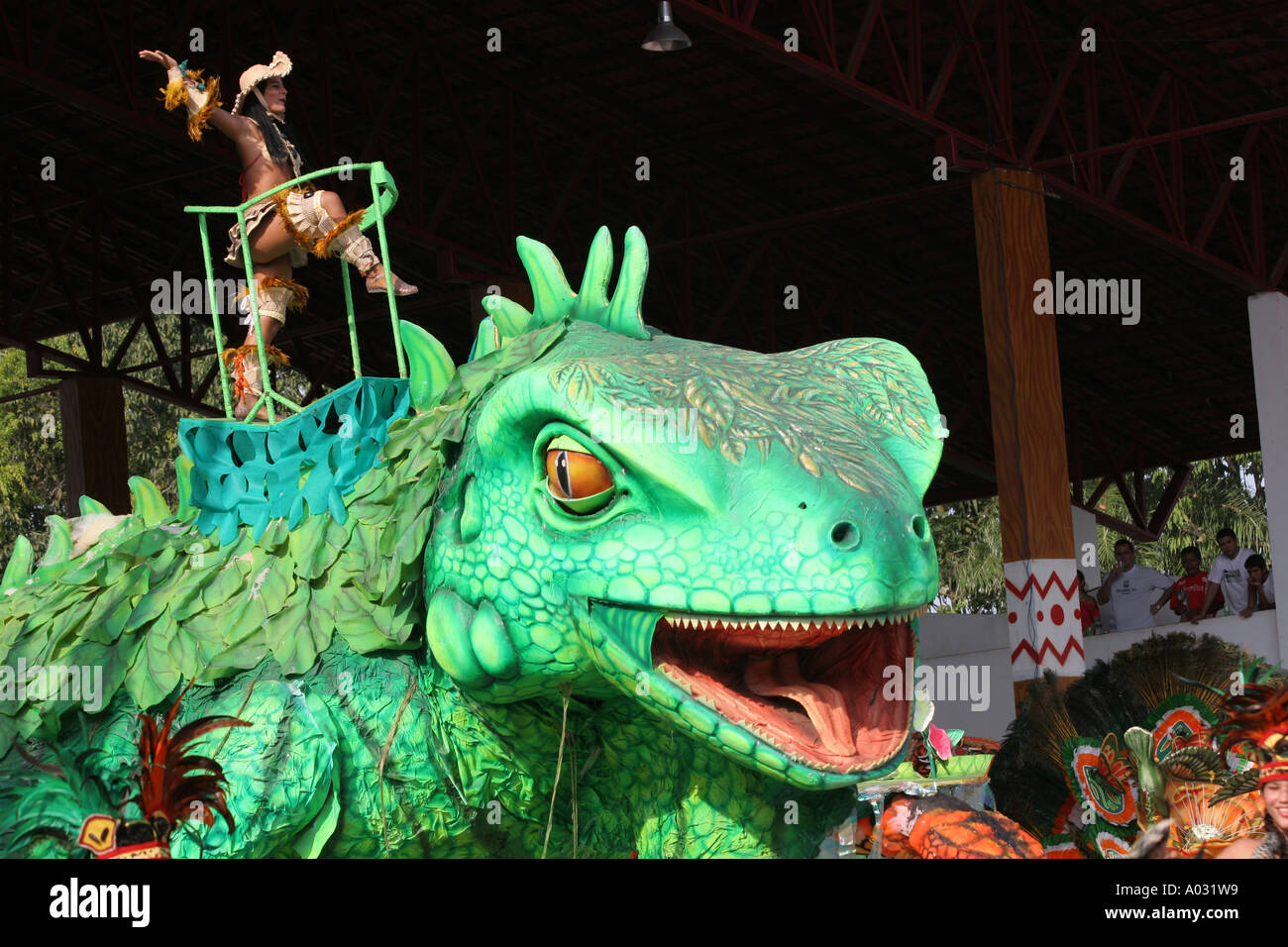 Le Brésil danse danseur au boi bumba tarente show carnival, l'Amérique du Sud Banque D'Images