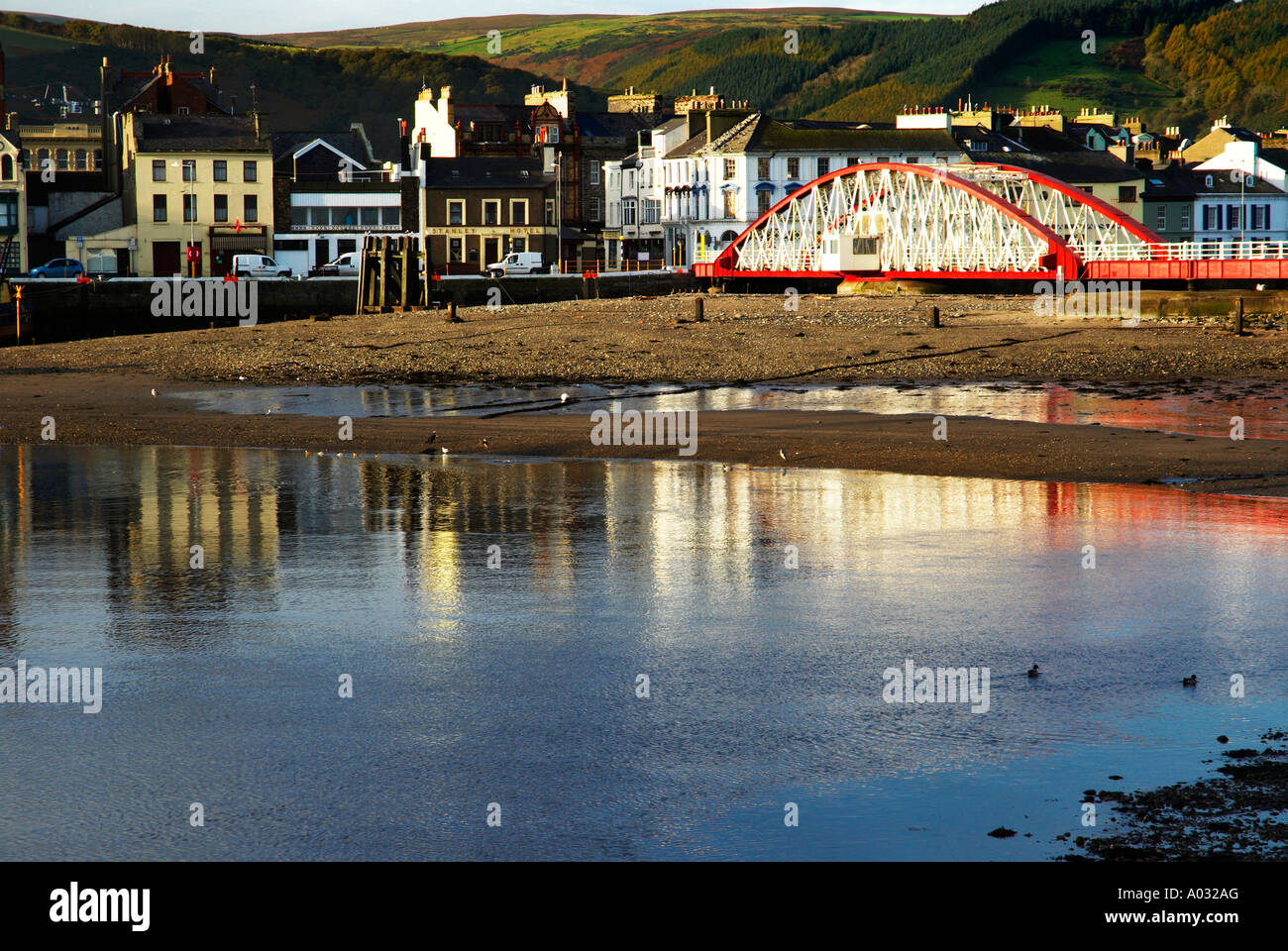 Le port de l'île de Man Ramsey Banque D'Images