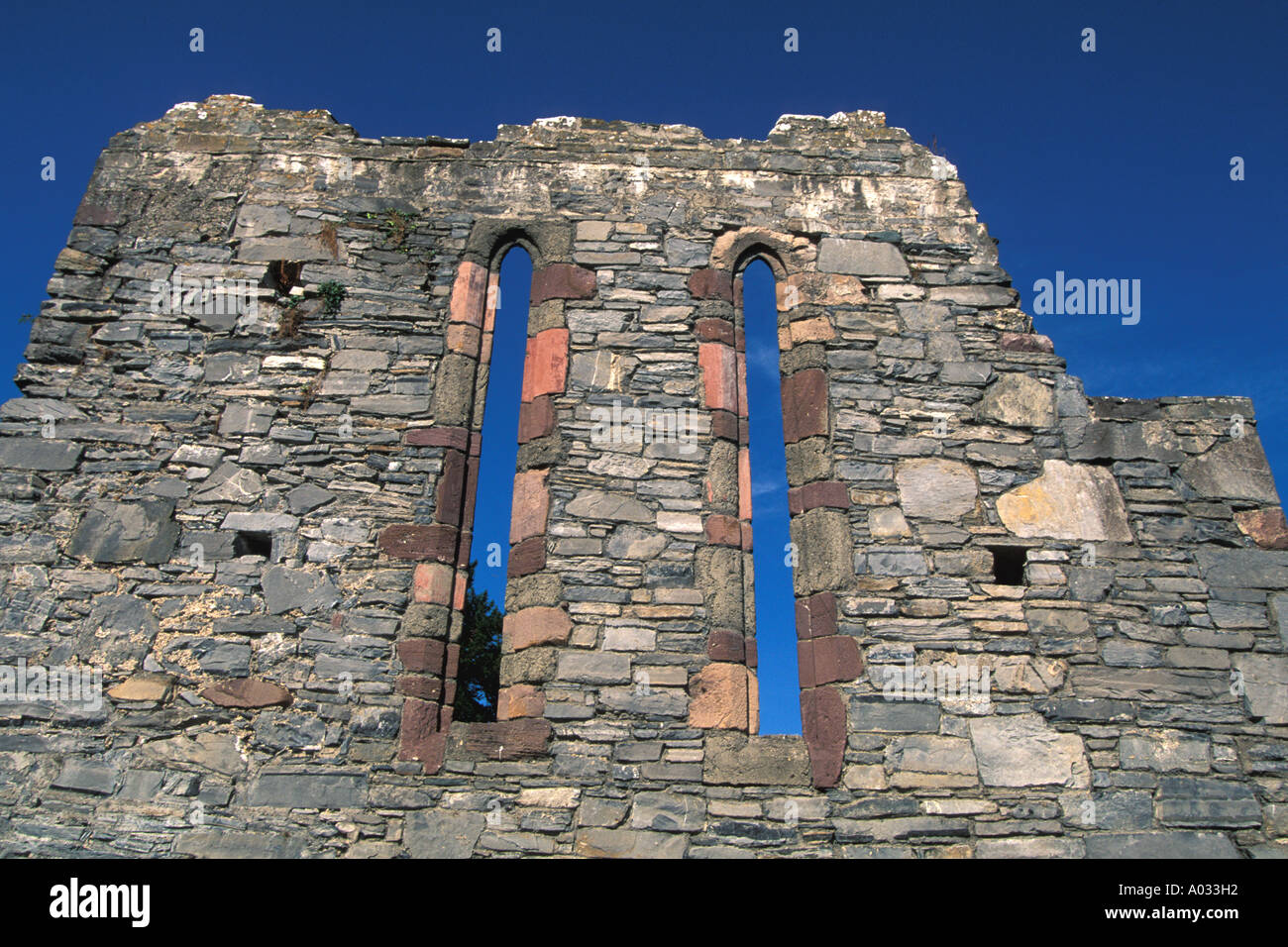 Tour du lac Killarney Irlande Île innisfallen abbey ruins Banque D'Images