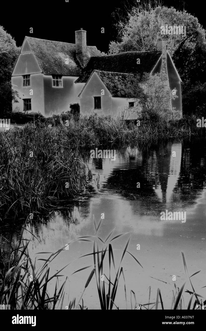 Willy Lotts Cottage à Dedham Vale Flatford UK Suffolk Banque D'Images