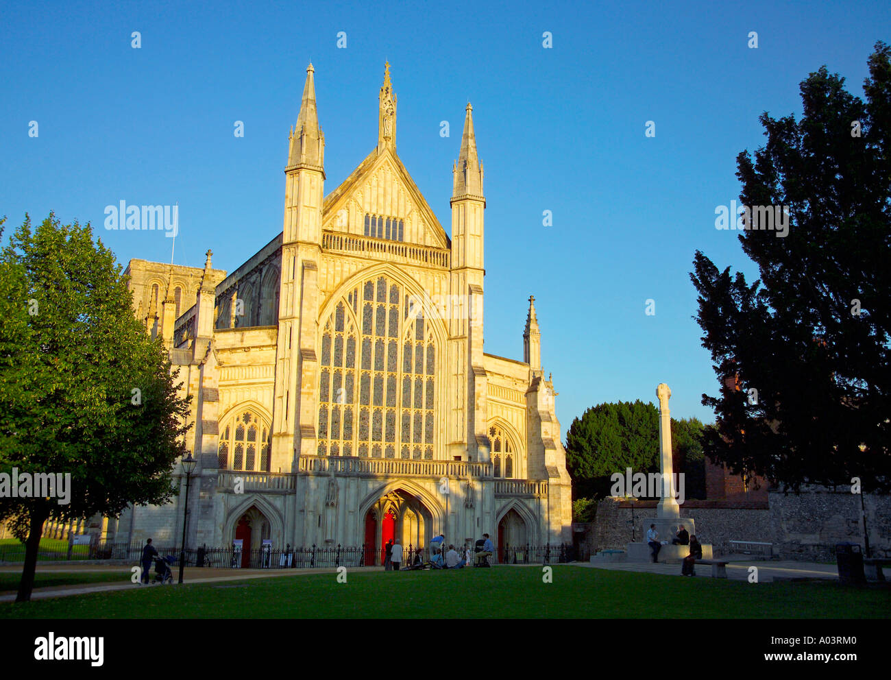 Cathedral, Winchester, Hampshire, Angleterre Banque D'Images