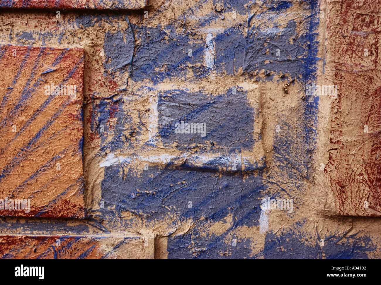 Mur de fond de la structure de pierres multicolores Banque D'Images