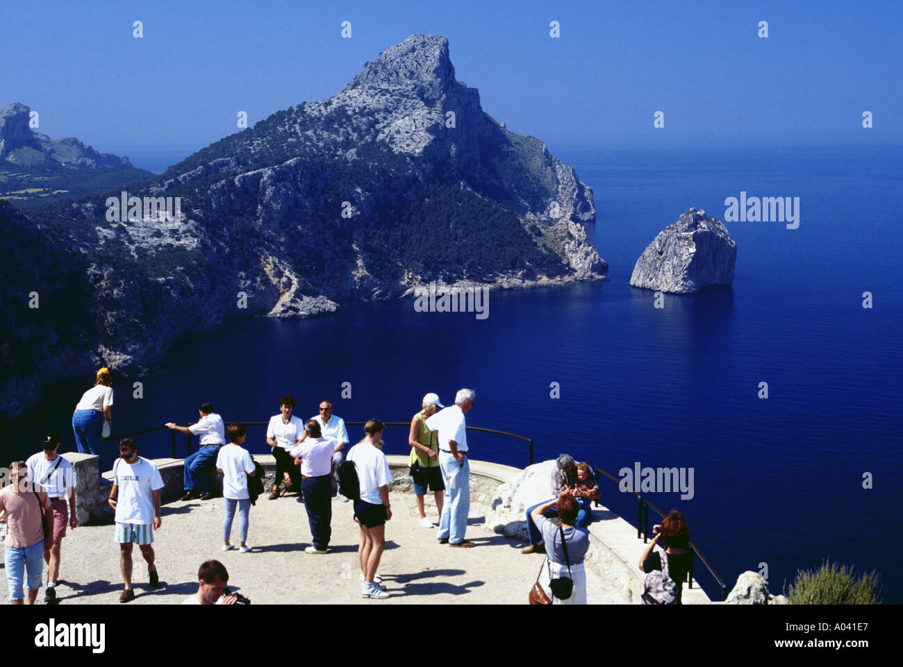 Espagne Majorque vantage point à l'Cabo Formentor Banque D'Images