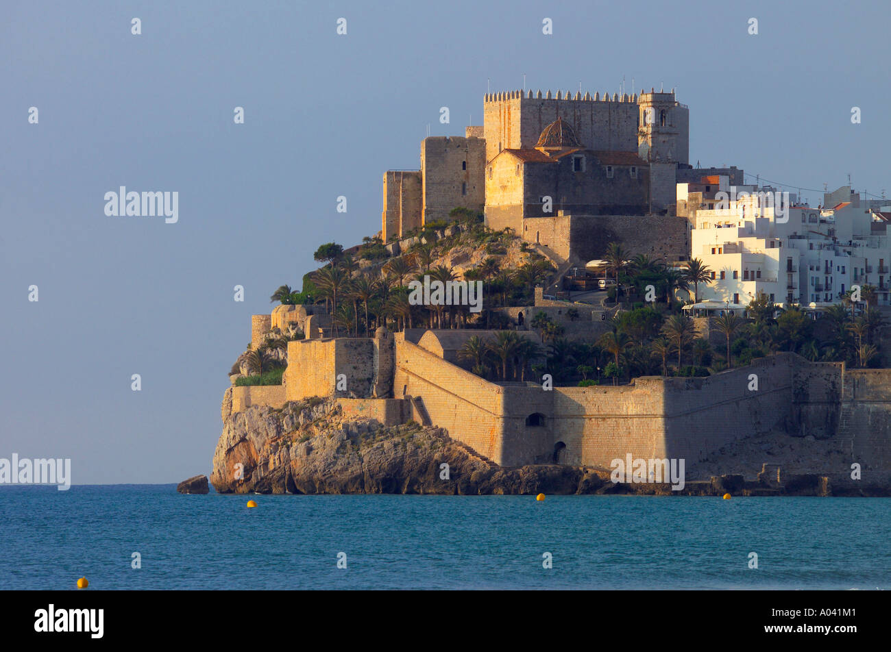Peniscola, Costa del Azahar, province de Castellon, Espagne Banque D'Images