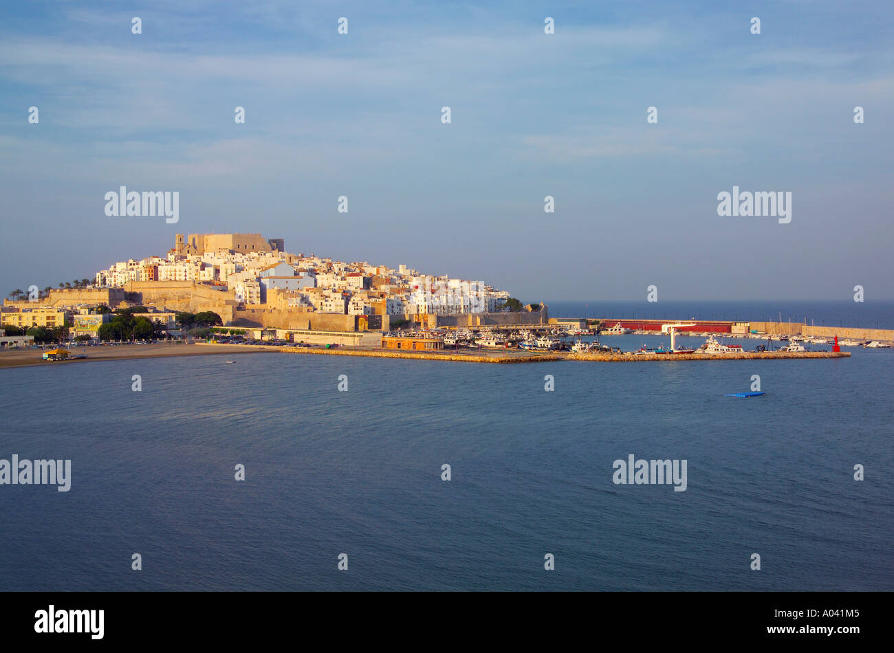 Peniscola, Costa del Azahar, province de Castellon, Espagne Banque D'Images