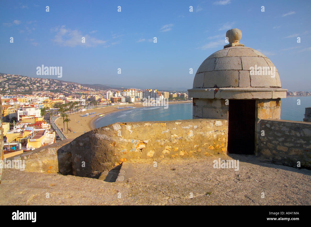 Peniscola, Costa del Azahar, province de Castellon, Espagne Banque D'Images