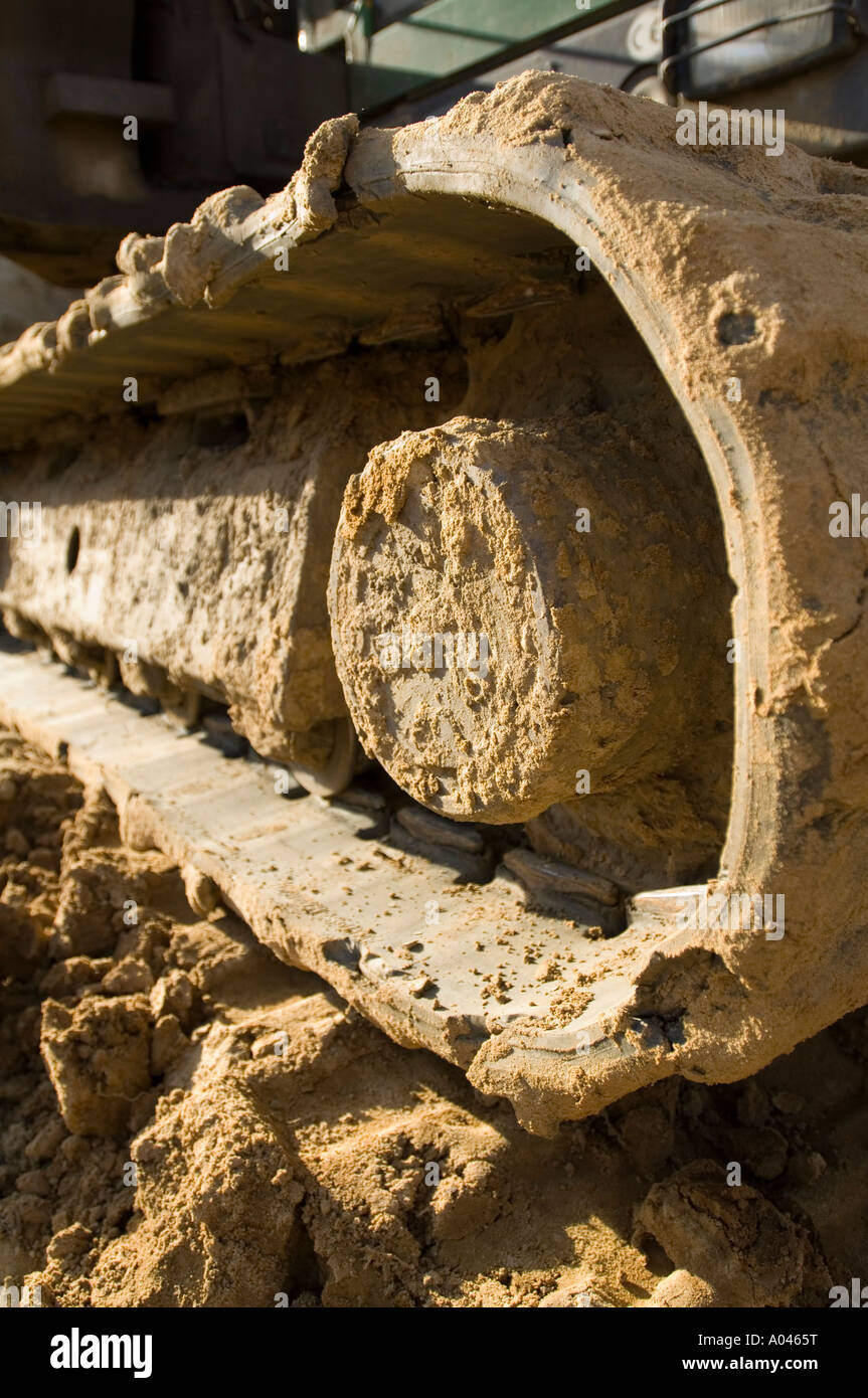 Véhicule de construction de chaîne Banque D'Images