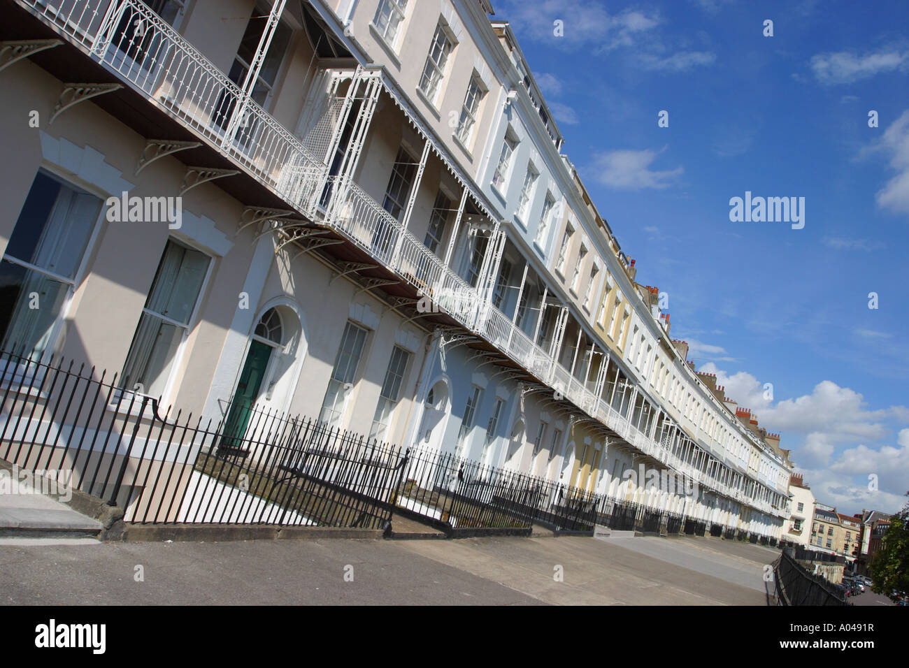 Royal York Bristol Clifton Crescent élégante terrasse géorgienne Banque D'Images