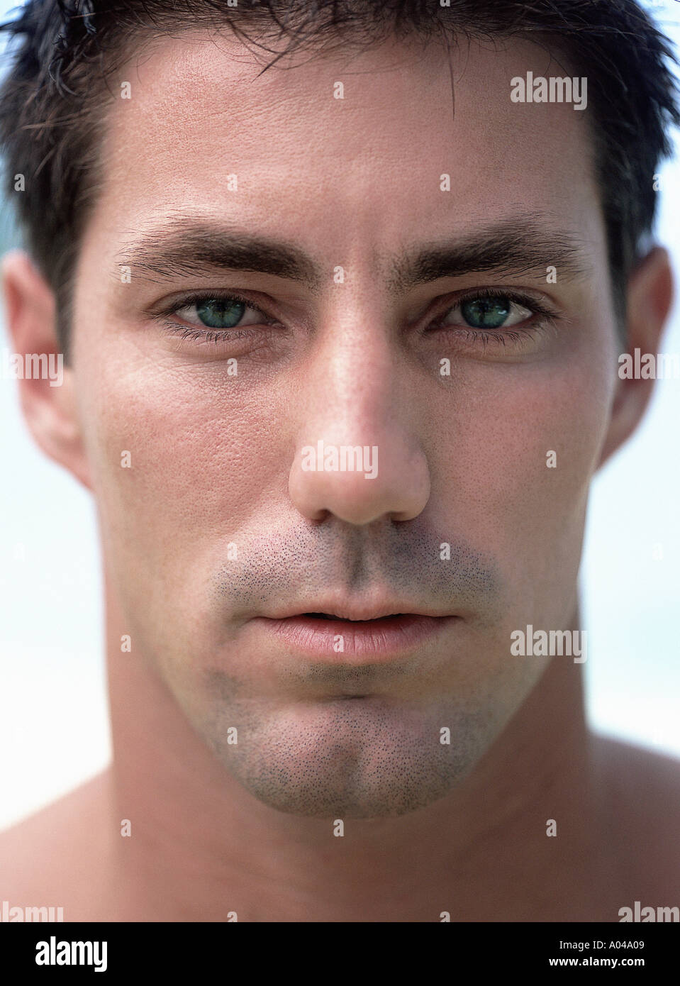 Portrait of a young man close up Banque D'Images