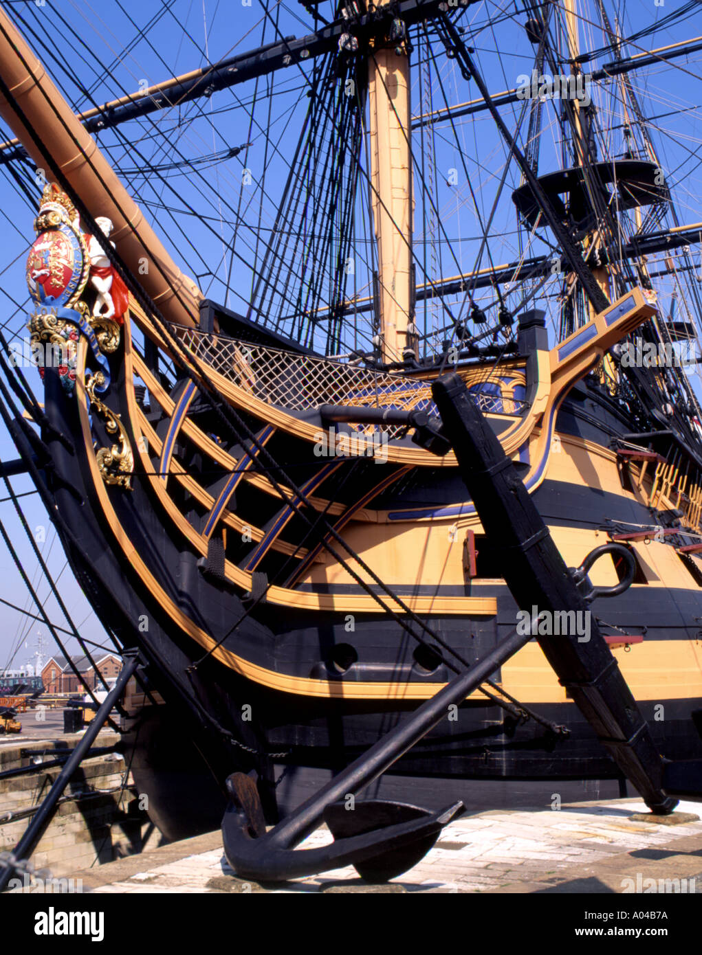 HMS Victory Angleterre Portsmouth Banque D'Images
