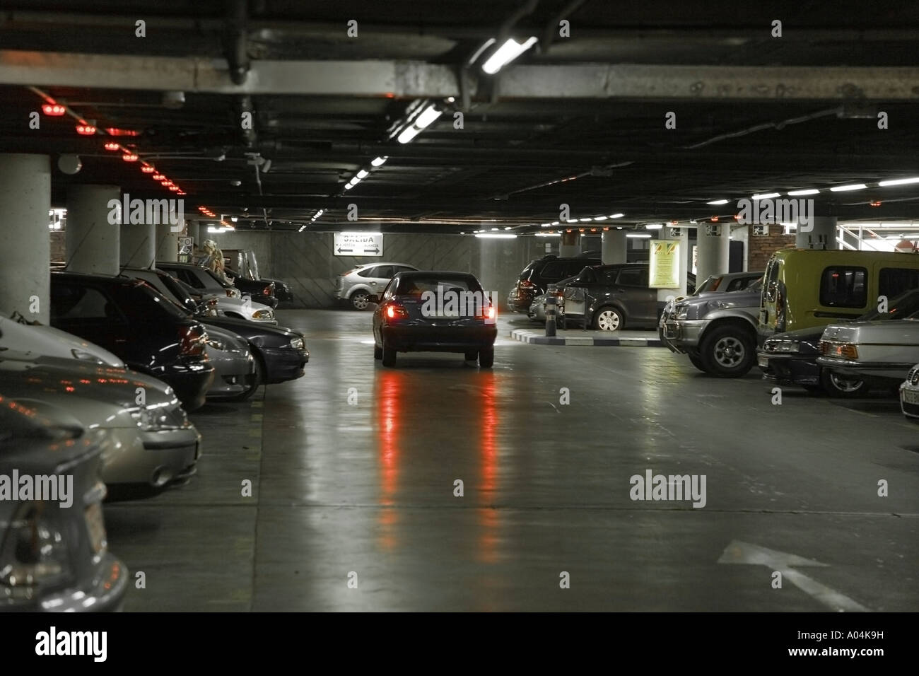 Parking souterrain en centre-ville Malaga Costa del Sol Espagne Banque D'Images