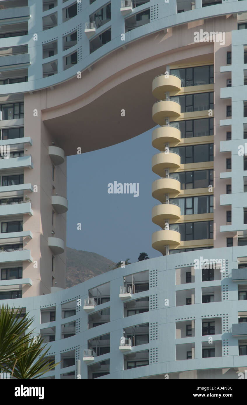dh Fung Shui architecture REPULSE BAY HONG KONG Appartement bloc chine présente feng shui architectural yin yan tradition moderne yang Banque D'Images