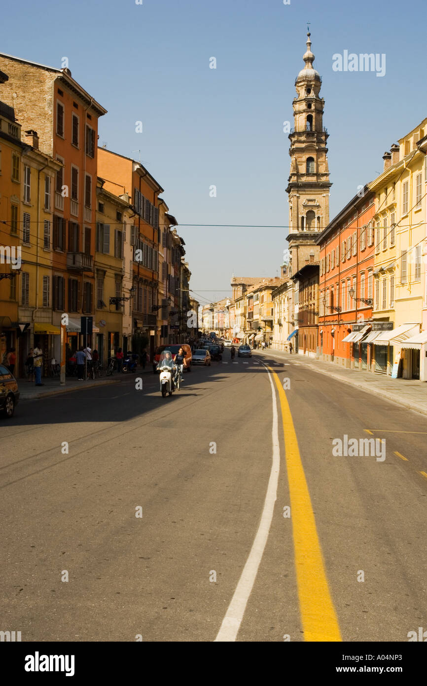 Rue de Parme, Italie, Europe Banque D'Images