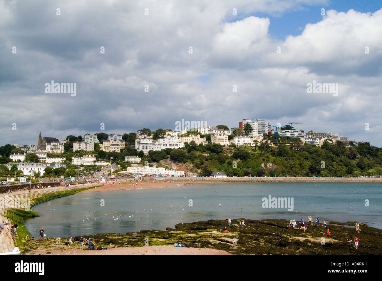 Village de Torquay Devon en Angleterre et de l'océan ville appelée la Riviera anglaise Torquay Devon Angleterre appelée la Riviera anglaise Banque D'Images